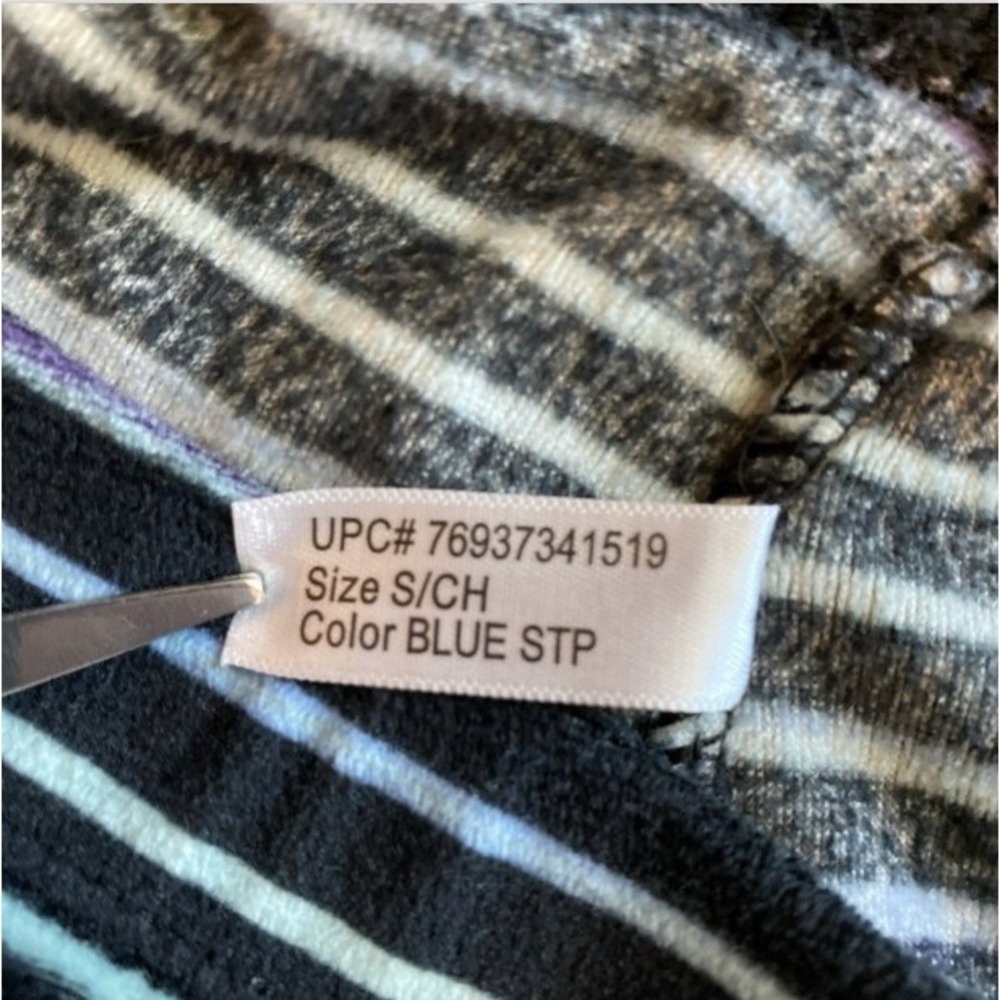 Cuddl Duds 2 PAIR Lot Pajama Pants S Colorful Pink Blue Striped Cozycore Lounge - Picture 14 of 16